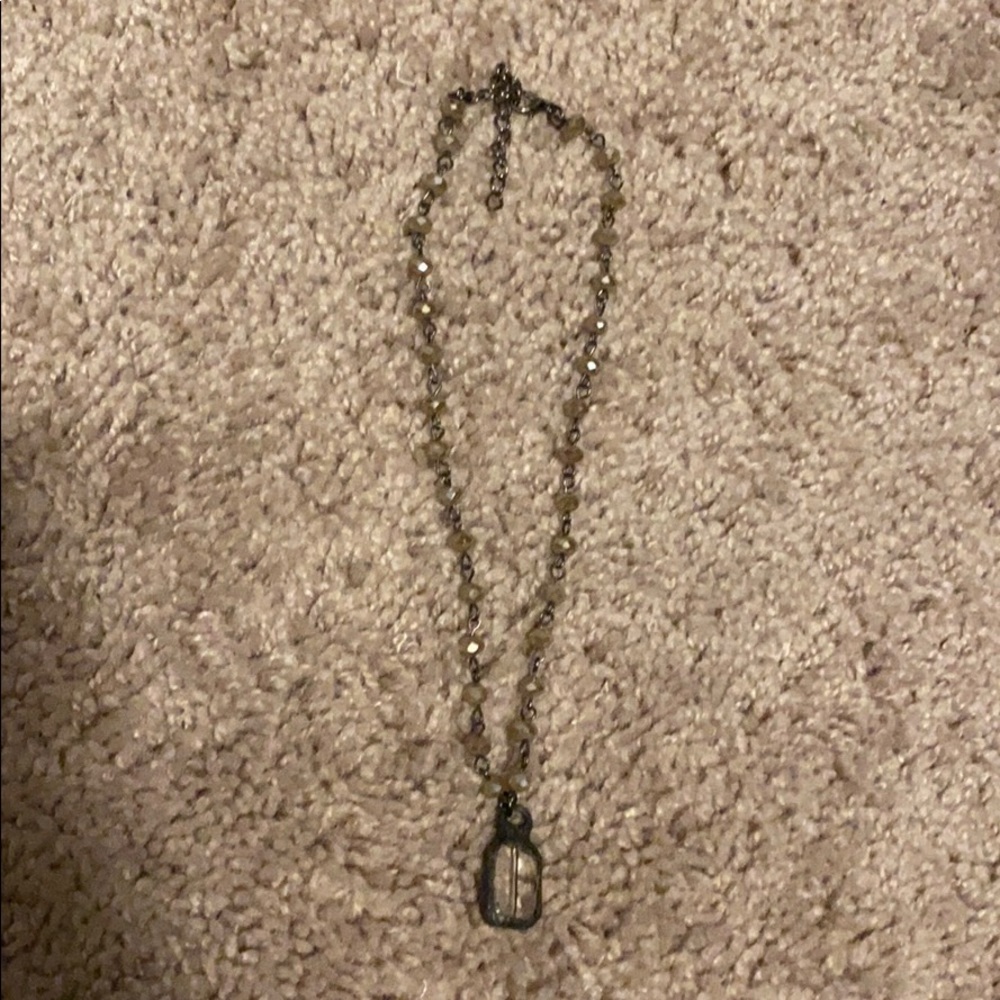 Rosary bead necklace